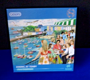 New In Sealed Box, Gibsons Dining At Tenby 1000 piece jigsaw puzzle - Picture 1 of 3