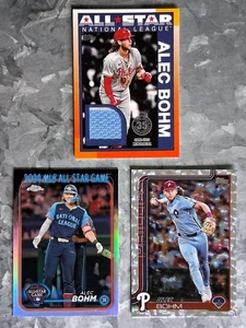 #90ASR-AB Alec Bohm 2025 Topps Baseball Relic / #7 Alec Bohm Silver Foilboard - Foto 1 di 3