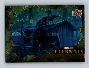 2023 Upper Deck Marvel Eternals Grren Parallel SAVE THE PEOPLE #22 - Imagen 1 de 2