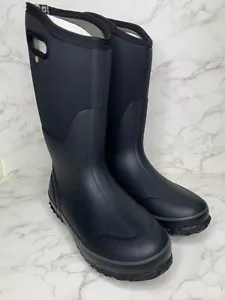Women's black Classic high BOGS FARM BOOTS w/ Handles Waterproof & Warm sz 9 - Imagen 1 de 5