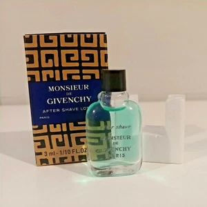 Monsieur Givenchy 3ML Aftershave Lotion Vintage NOS Mini - Picture 1 of 1