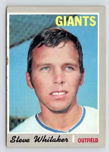 1970 Topps Karte, #496 Steve Whitaker, San Francisco Giants - Bild 1 von 3