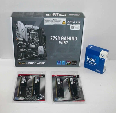 Intel i7 14700K, ASUS Z790 GAMING WiFi7 G.Skill 64GB DDR5-6000 Kit Spedizione Rapida - Immagine 1 di 4