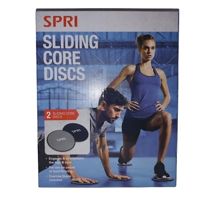 SPRI Sliding Core Discs With Guide, Strengthens Core & Legs NEW - Image 1 of 4