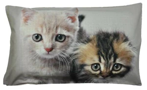 Funda De Almohada Con Estampado Fotográfico De Dos Gatitos - Imagen 1 de 4