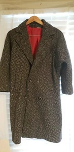 Vtg Rothschild Women‘s Tweed Coat sz 8 made in Israel double breasted - Picture 1 of 4