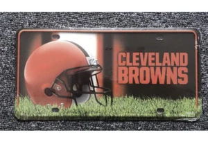 Cleveland Browns Metal License Plate NFL Officially Licensed NEW - Picture 1 of 4