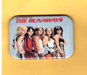 THE RUNAWAYS     REFRIGERATOR MAGNET  2X3 WITH ROUNDED CORNER
