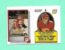 (1) JOE NIEUWENDYK 1988-89 O-PEE-CHEE  STICKER FLAMES ROOKIE NM+ CARD (I5645)