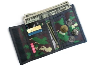 RFID Blocking Print Camouflage Polyester Wallet Pocket Bag Purse Free Shipping - Picture 1 of 82