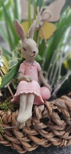 Clayre&Eef Osterhase Kantenhocker Hase Kaninchen Deko Ostern Ausstellungsstück - Bild 1 von 2