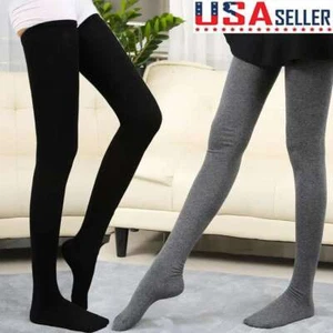 Women Girls Extra Long Boot Socks Over Knee Thigh High Warm Stocking Winter Sock - Picture 1 of 15