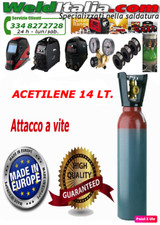 BOMBOLA ACETILENE DA 14 LT. ATTACCO A VITE PRODUZIONE EUROPEA PIENA