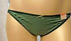 Внешний вид - Cacique Cotton Stretch String Bikinis LT. Green Navy Stripe Choose your Size NEW