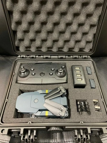 Mini Drohne Faltbar Mit FPV Kamera Auf Smartphone In Gepolstertem Koffer - Bild 1 von 1