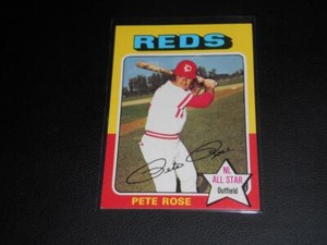 1975 Topps #320 PETE ROSE card! REDS!