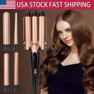 5 in 1 Electric Heating Hair Curler Professional LCD Display Hair Wand Curler - Picture 1 of 13