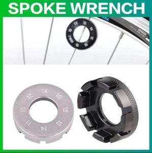 Spoke Wrench Steel Bicycle Bike Adjuster Repair Tool Wheel Spanner Vehicle Ring - Picture 1 of 6