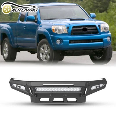 Conjunto de parachoques delantero 2 en 1 para Toyota Tacoma 2005-2015 con 2* luces LED Foto 1 de 4