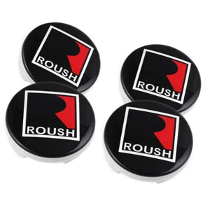 4pcs 55mm ROUSH Pattern Emblem Car Wheel Center Hub Cap for Cobra SVT 2015-2017 - Picture 1 of 6
