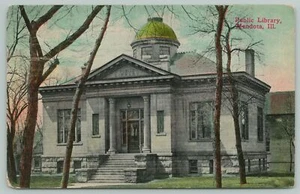 Mendota IL ~ Carnegie Public Library ~ Washington Street Museum ~ D Davenport ~ 1911 - Bild 1 von 2