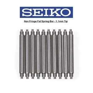 10PC 20mm 22mm SEIKO 2.5mm Fat Spring Bar SEIKO PROSPEX Non Fringe 1.1 mm Tip X - Picture 1 of 2