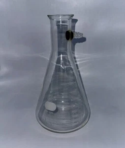 PYREX 5340 Graduated 1000ml Filter Flask Heavy Wall Sidearm Tubulation & Stopper - Picture 1 of 1