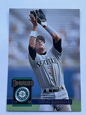 1994 Donruss Baseball Card Mike Blowers Seattle Mariners #423 - Image 1 of 2