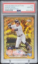 Aaron Judge 2023 Topps Gilded Collection Gold Wave Etch /75 #99 PSA 10 YANKEES