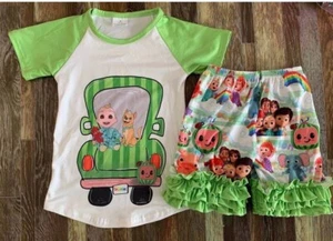 Brand New Girl's Cocomelon Short Set sizes 4T & 5/6 - Picture 1 of 1