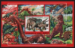 Guinea 1987 - Mi-Nr. Bloque 267 A ** - Estampillada sin montar o nunca montada - Animales prehistóricos - Imagen 1 de 1