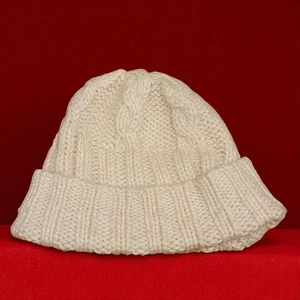 J. Crew Beanie Adult Cable Knit Wool Blend Cozycore Classic Hat Fisherman GG - Picture 1 of 5