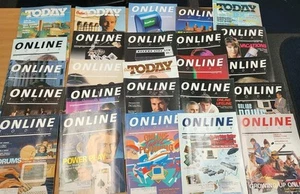 Online Today Magazine Lot Of 25 1980s - Picture 1 of 13