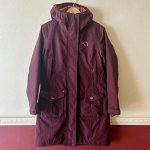Kari Traa Raundalen L 3 in 1 impermeabile isolato parka giacca bordeaux donna M - Foto 1 di 13