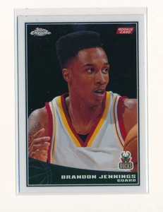 BRANDON JENNINGS 2009-10 TOPPS CHROME RC ROOKIE 834/999 *MILWAUKEE BUCKS* - Picture 1 of 2