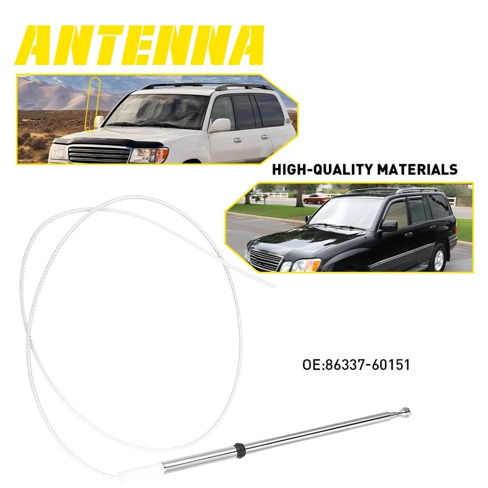 Mástil de repuesto de radio antena eléctrica para Toyota Land Cruiser Lexus LX470 1998-07 Foto 1 de 4