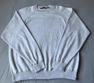 Reserve Patrick James Crew Neck Sweater Sz XL Grey Preppy Raglan Sleeve Comfort - Picture 1 of 14