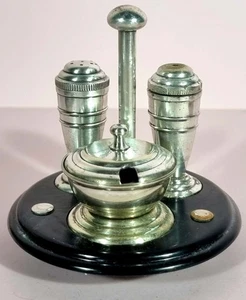 Juego de jarra Art Deco enchapada en plata sobre soporte de baquelita por placa Devon c 1930 - Imagen 1 de 7