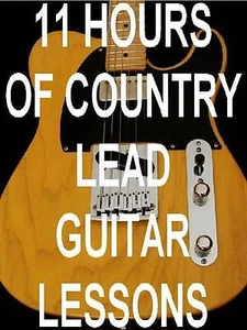 11 hrs. Lecciones de guitarra Country Lead en 1 DVD ROM disco de video para computadora. IMPRESIONANTE! - Imagen 1 de 3