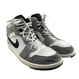 Nike Air Jordan 1 SE Artesanal Gris Cemento Medio Zapatos Para Hombre 11 Retro Ropa de Calle Deporte - Imagen 1 de 11