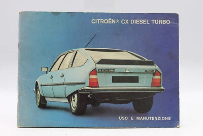 libretto uso manutenzione citroen cx diesel turbo settembre 1983 - Immagine 1 di 4