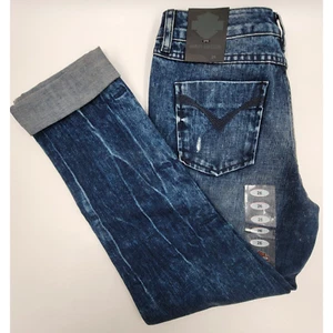 Jeans Harley Davidson donna ragazzo blu invecchiato taglia 26 pantaloni moto - Foto 1 di 13