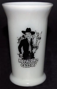 Hazel Atlas / Samco Hopalong Cassidy Lunch Milk Tumbler - Picture 1 of 3