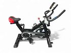 Black And White Hurricane X-2 Exercise Spin Bike With Lcd Screen