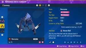 Ultra Brillante 6IV XXXL Jolly Necrozma Evento Pokemon Escarlata/Violeta Hogar - Imagen 1 de 4