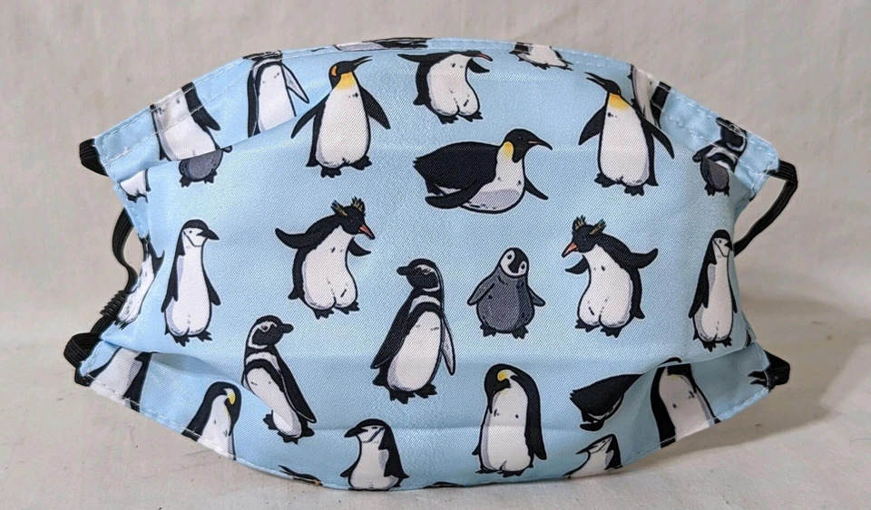 Cute Penguins Adult Facemask With Filter Pocket - Image 1 of 1