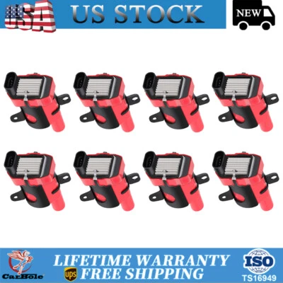 Bobina de encendido D585 8 piezas para 2001 2002 2003 2004 2005 2006 GMC Yukon XL 1500 5,3 L Foto 1 de 4