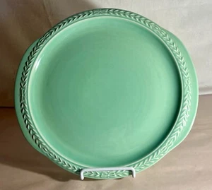 Universal Potteries Laurella Green 11" Handled Cake Plate - Picture 1 of 2