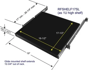 1U Sliding Rack Drawer - Picture 1 of 2
