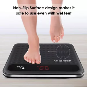 Escala digital de peso corporal para baño, escalas de medidas de alta precisión con escalón - Imagen 1 de 7